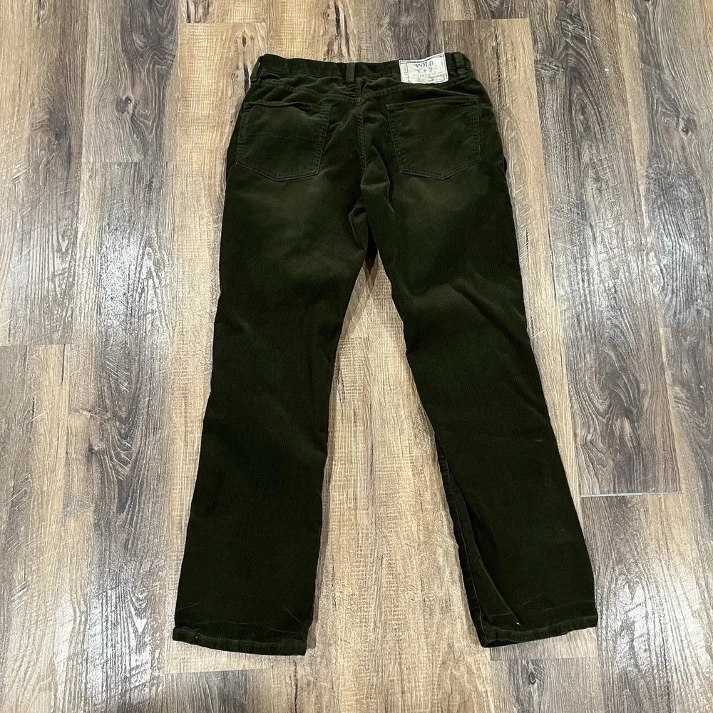 Polo Ralph Lauren Corduroy Pants Mens 35x32 Olive Green